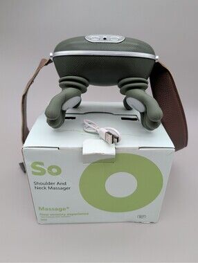So Shoulder and Neck Massager with Adjustable Strap and USB Charging